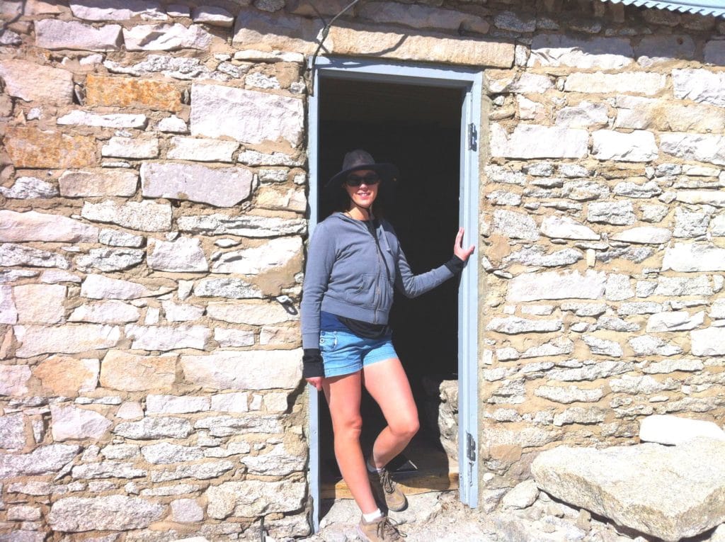 Eden Fite at the summit of Mt. Whitney