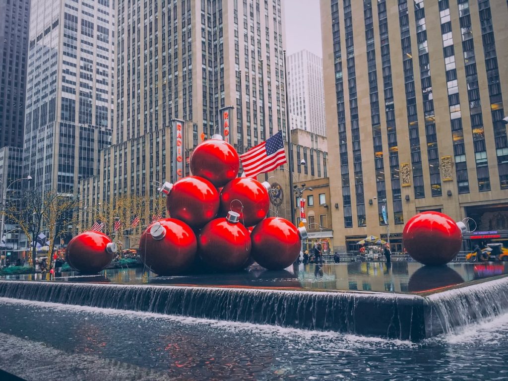 Christmas decorations in NYC