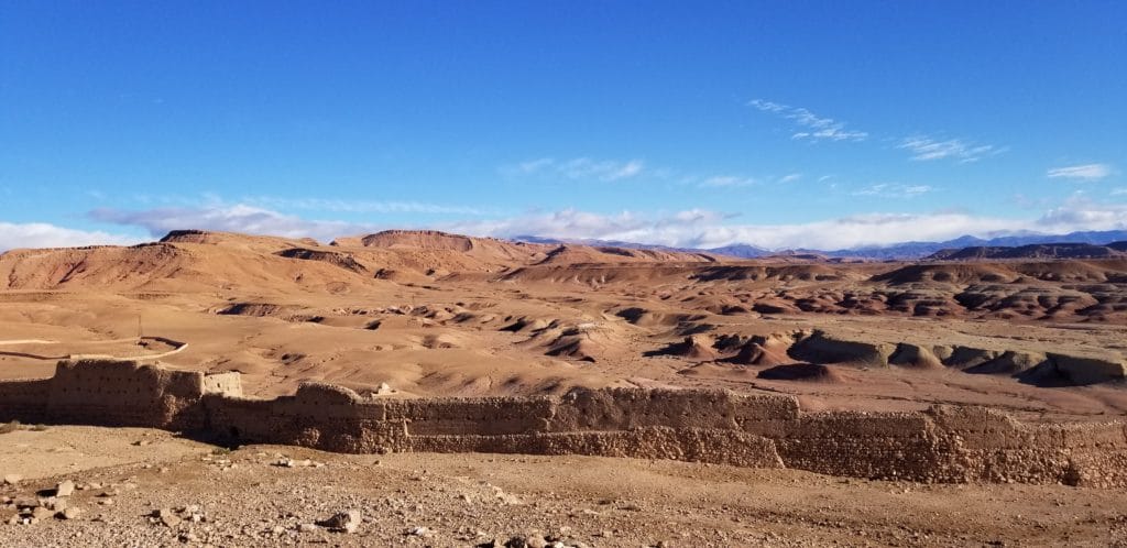 Desert near Ait ben Haddou Ouarzazate Morocco