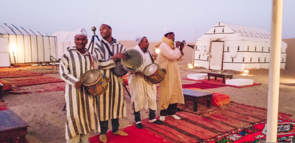 Berber music at Sahara Desert Camp
Berber desert camp