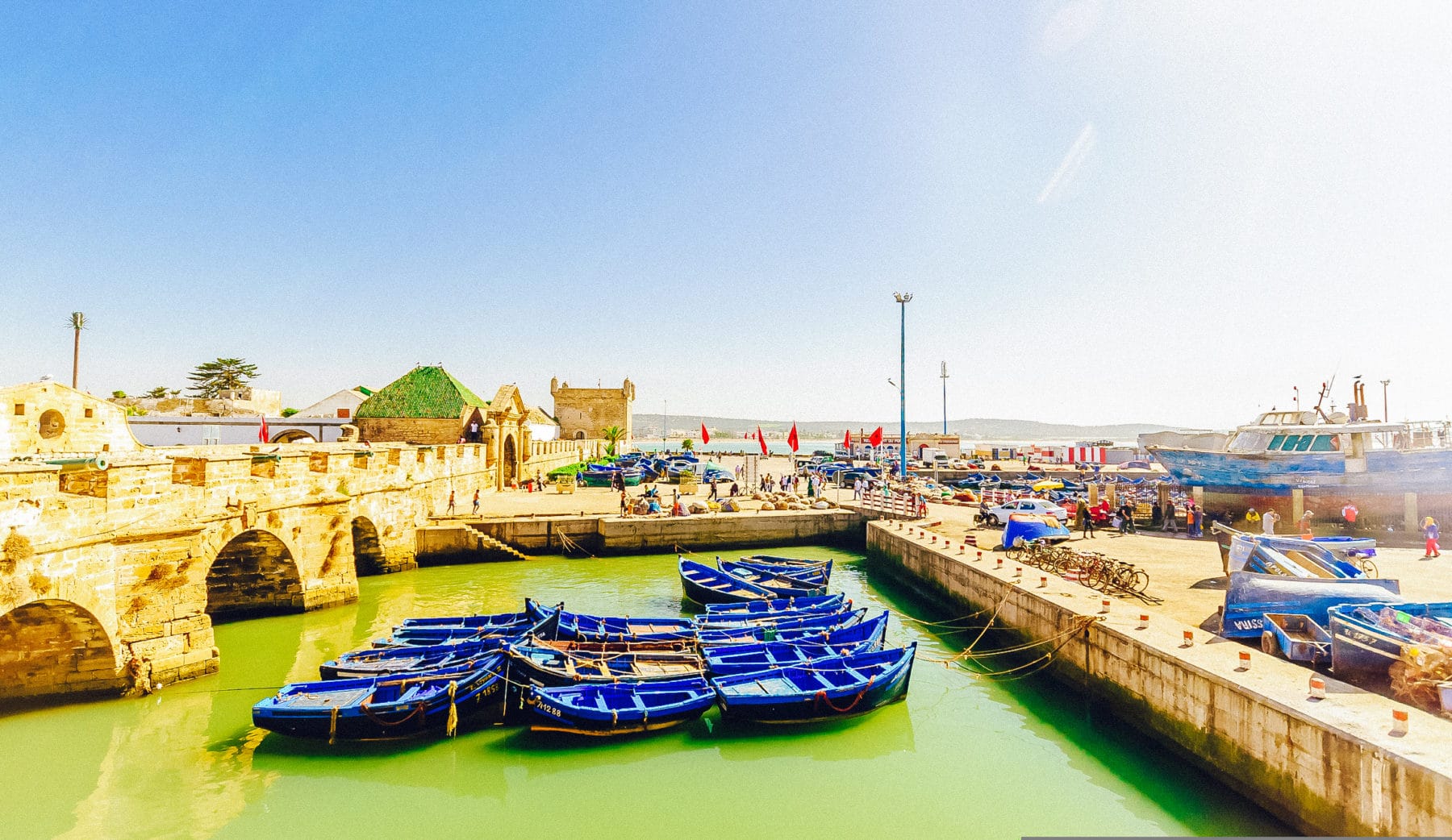 Fishing boats in Essaouira