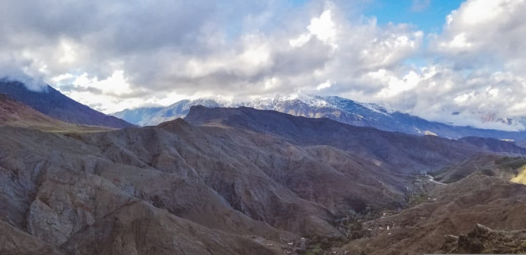 Atlas Mountains on the way to Ait Benhaddou 