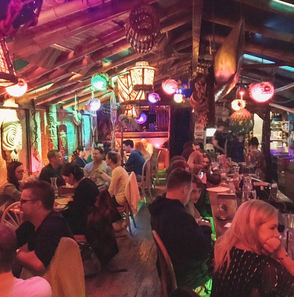 Interior of Hale Pele tiki bar