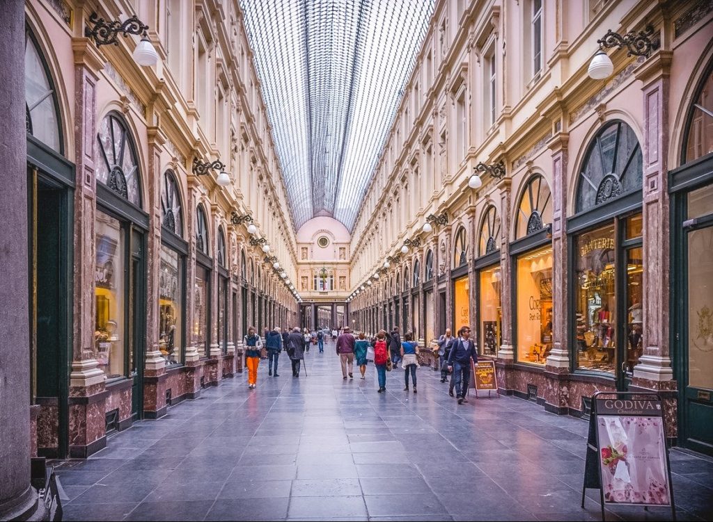 galeries royales saint in Brussels Belgium