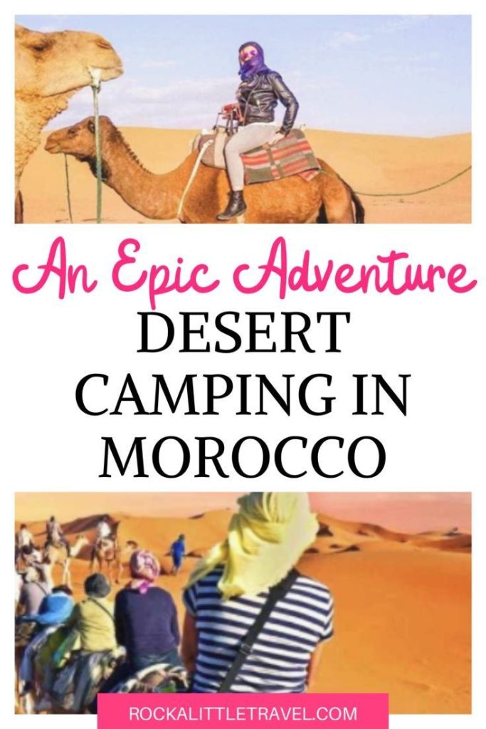 Desert camping in Morocco