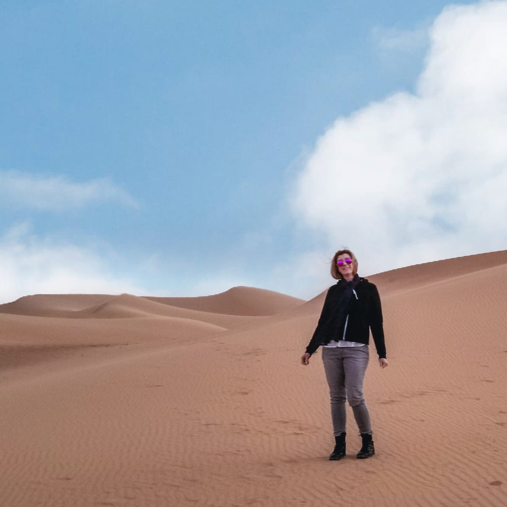 Camping in the desert in Morocco