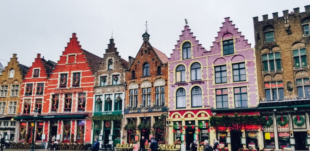 Cafes in Bruges, Belgium