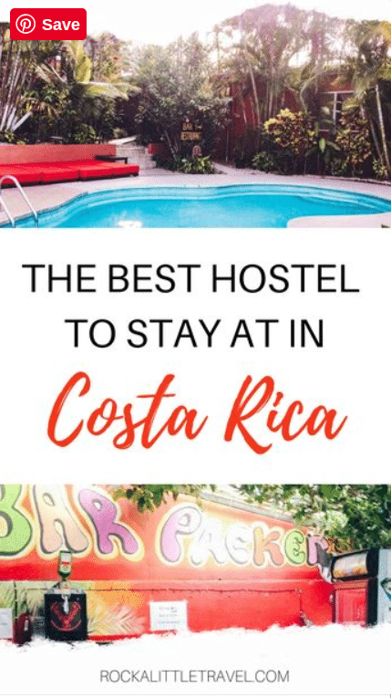 Costa Rica Backpacker's Hostel Pinterest image