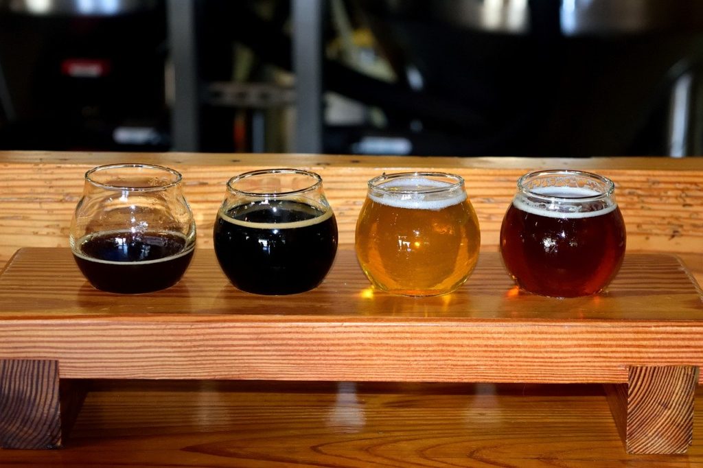 Flight of beers