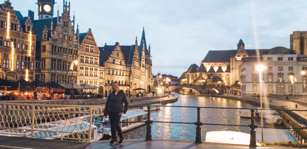 Saint Micheal's Bridge in Ghent Belgium