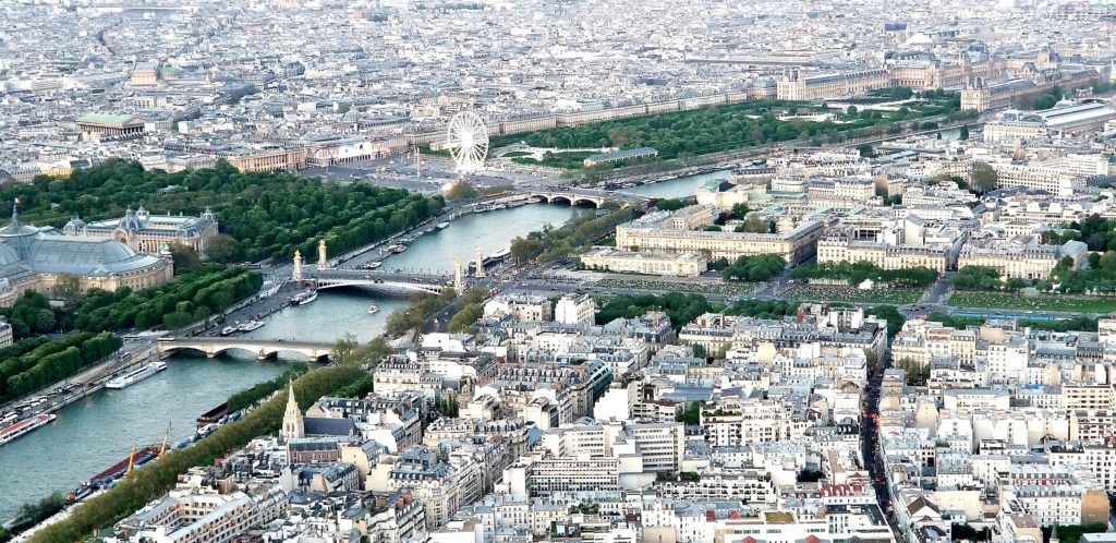 View from the top of the Eiffel Tower