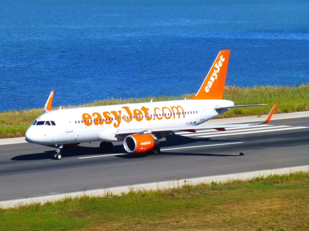 Easy Jet sitting on a runway