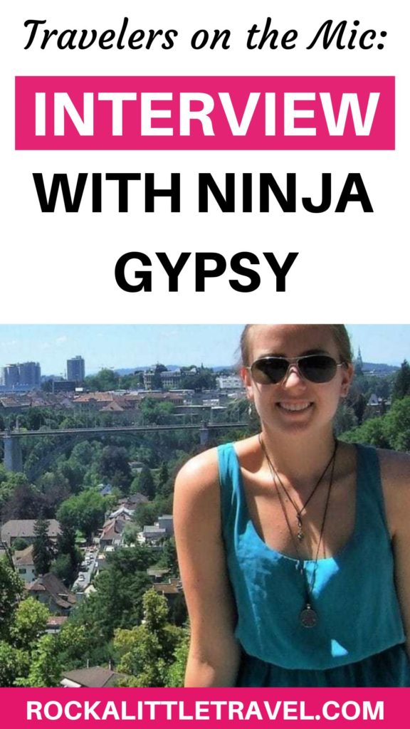 Pinterest pin for Travelers on the Mic with The Ninja Gypsy