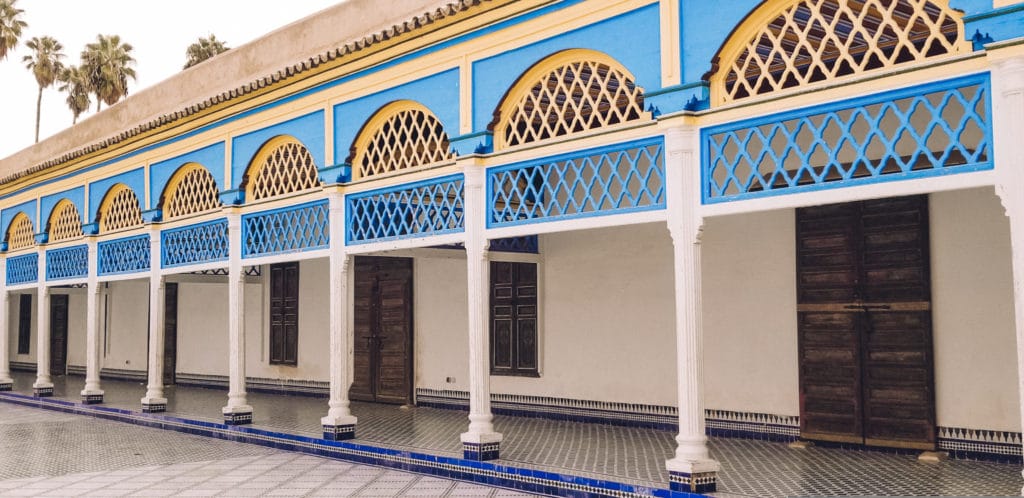 Interior of Bahia Palace, Marrakech, Morocco