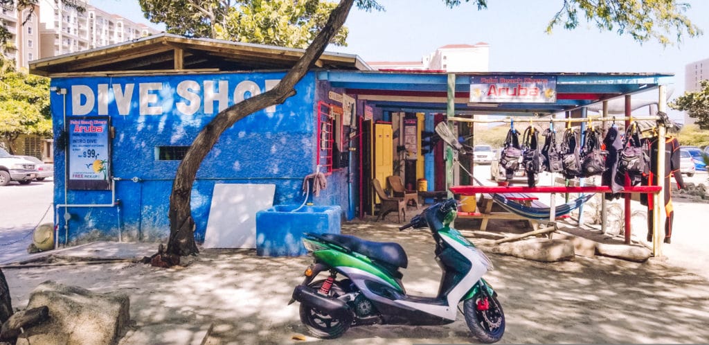 Dive shop, Aruba