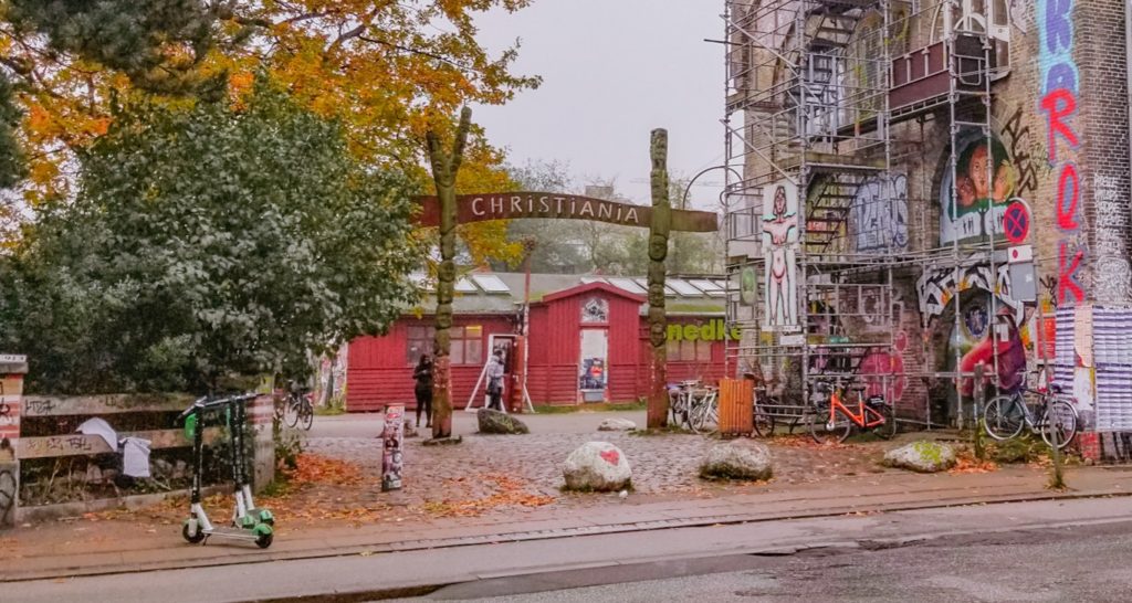 Christiania sign in Copenhagen, Denmark