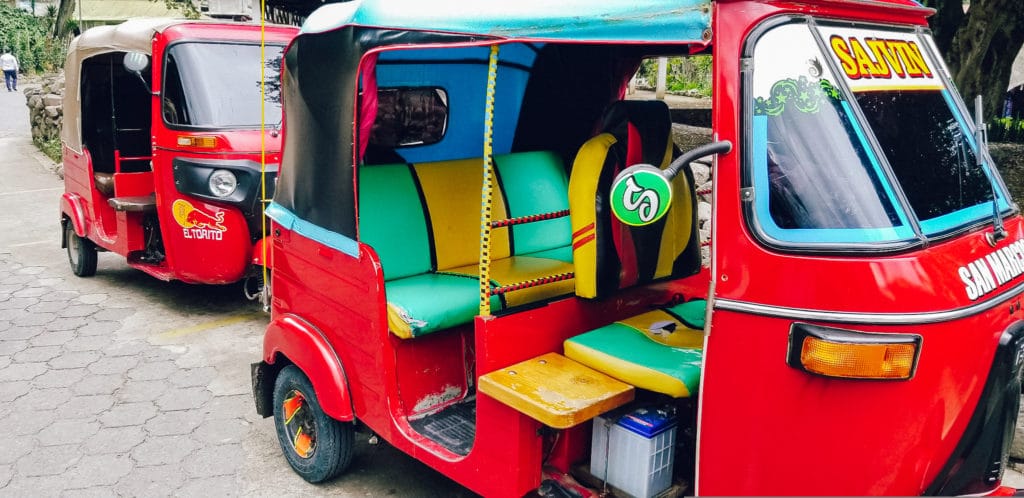 tuk tuks,, Lake Atitlan, Guatemala