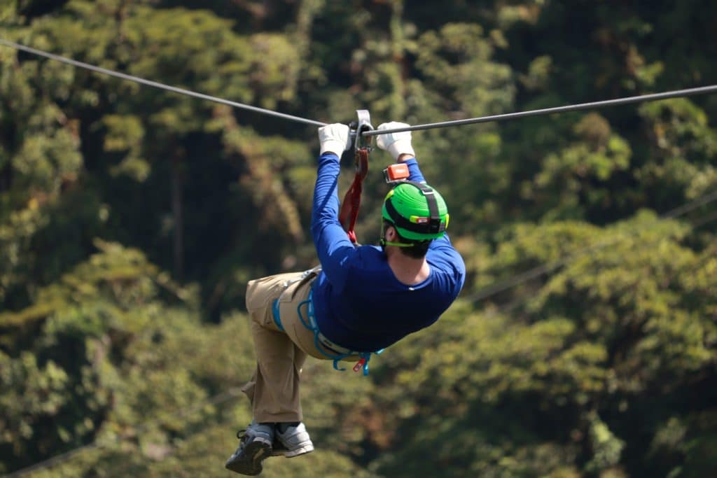 Zip lining in costa rica