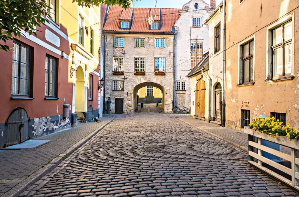 Swedish Gate in Riga, Latvia