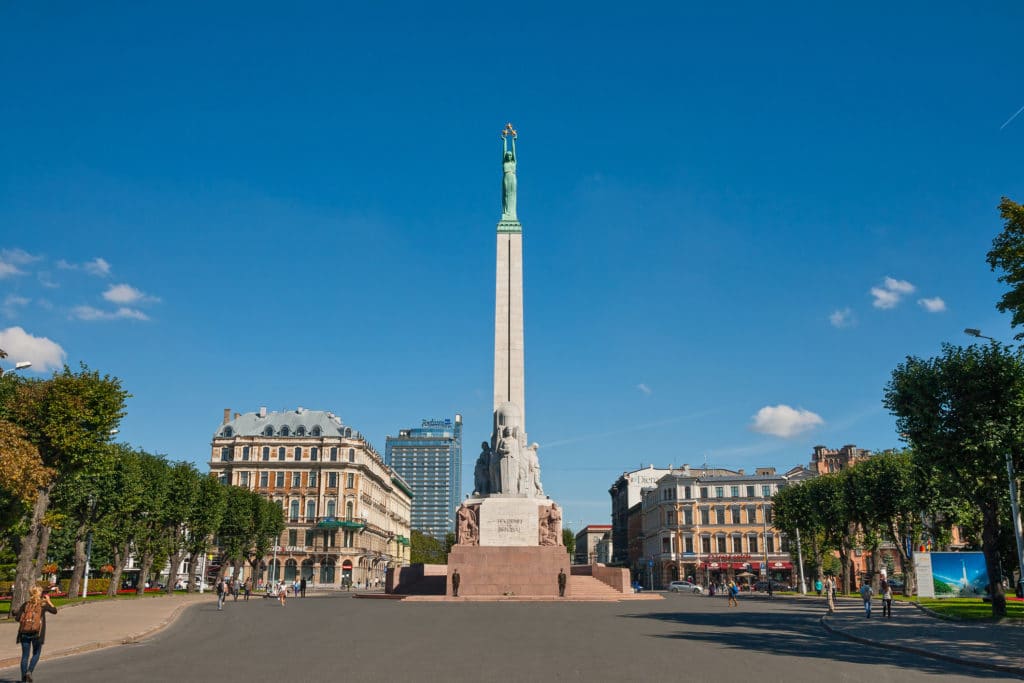 Freedom Monument in Riga