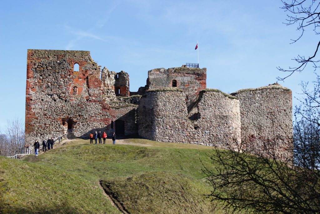 Old Medieval castle in Bauska, Latvia