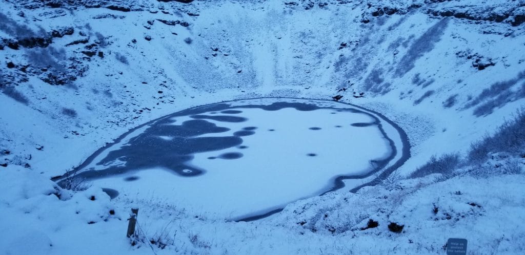 Kerio volcanic crater in Iceland