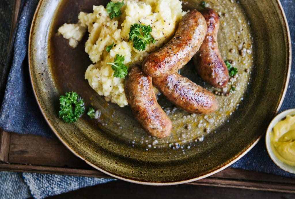 England travel tip - Bangers and Mash