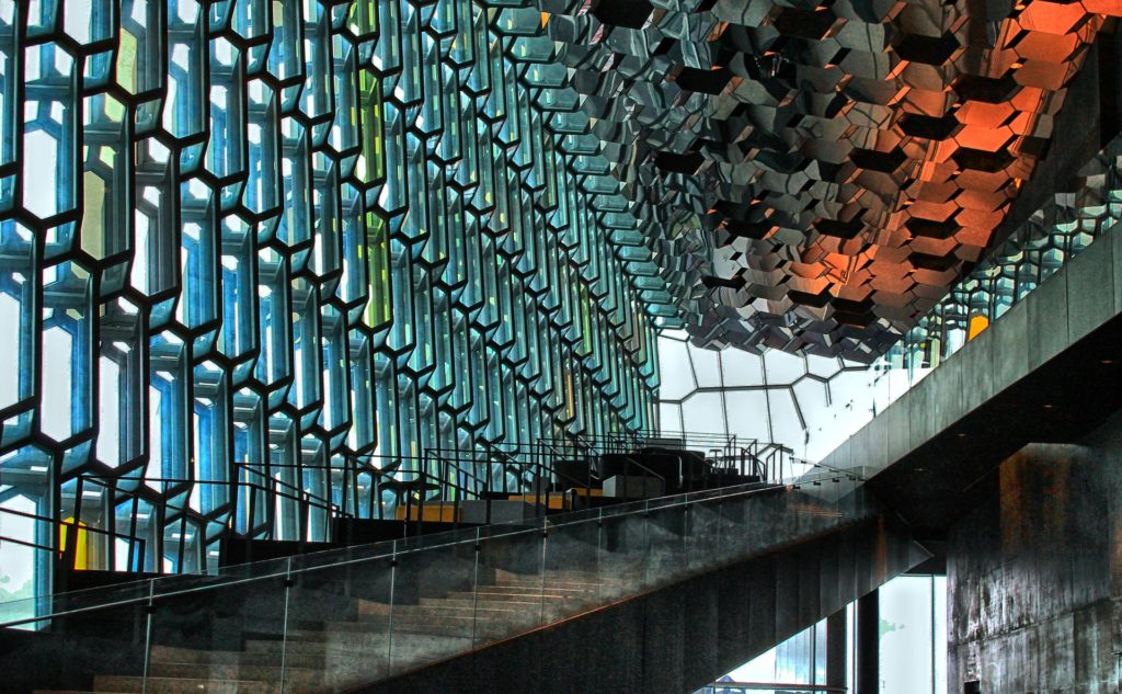 Interior of Harpa Concert Hall