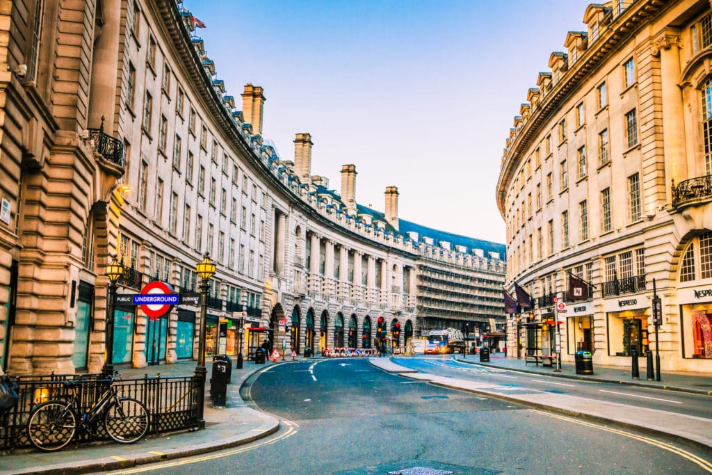 Piccadilly Circus in London