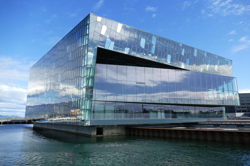 Harpa Concert Hall in Reykjavik, Iceland