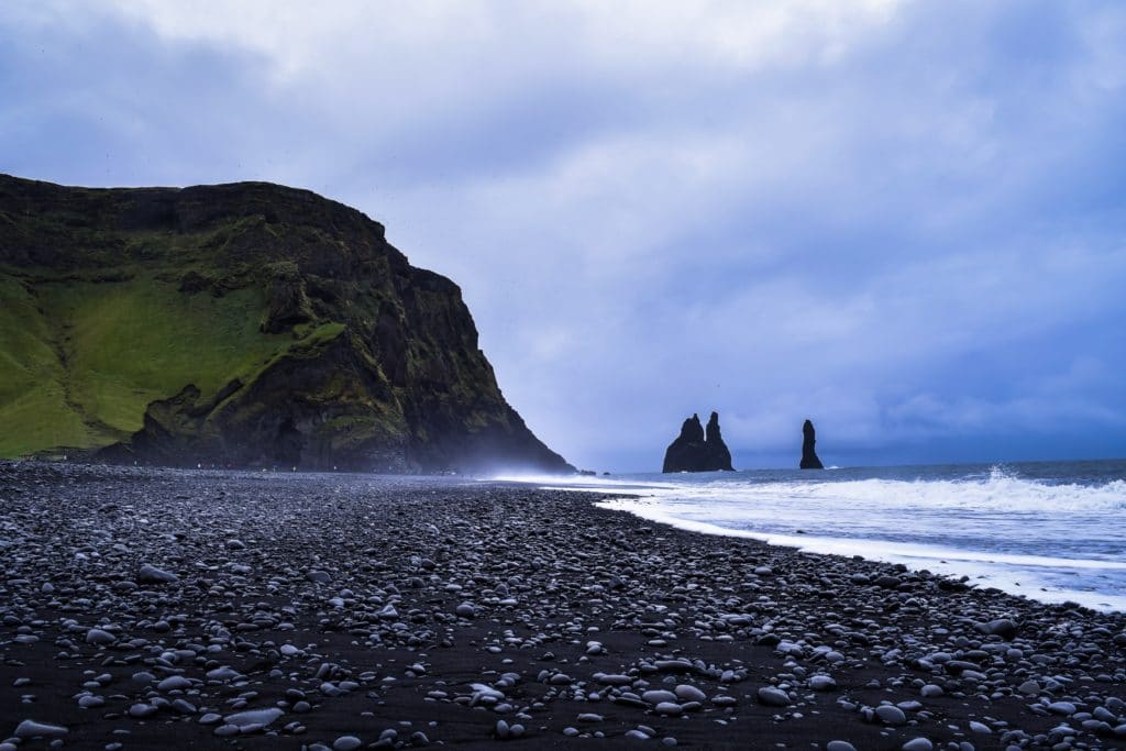 Black sand beach in Iceland