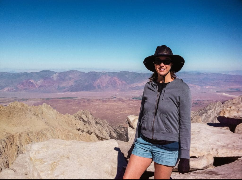 Eden Fite at the summit of Mt. Whitney - travel fails