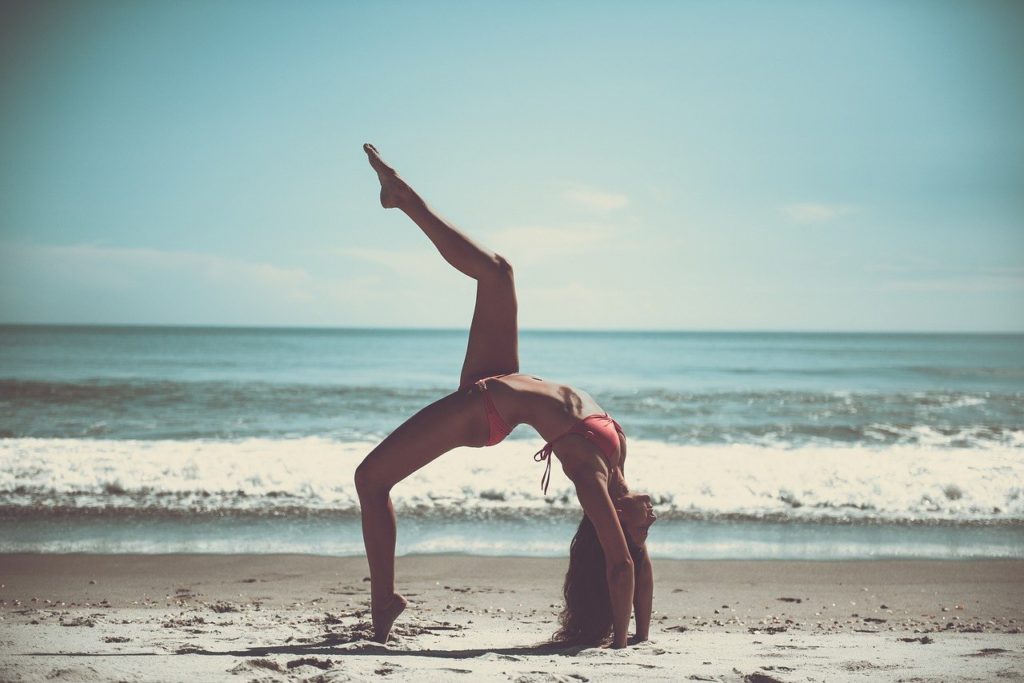 Yoga on the beach