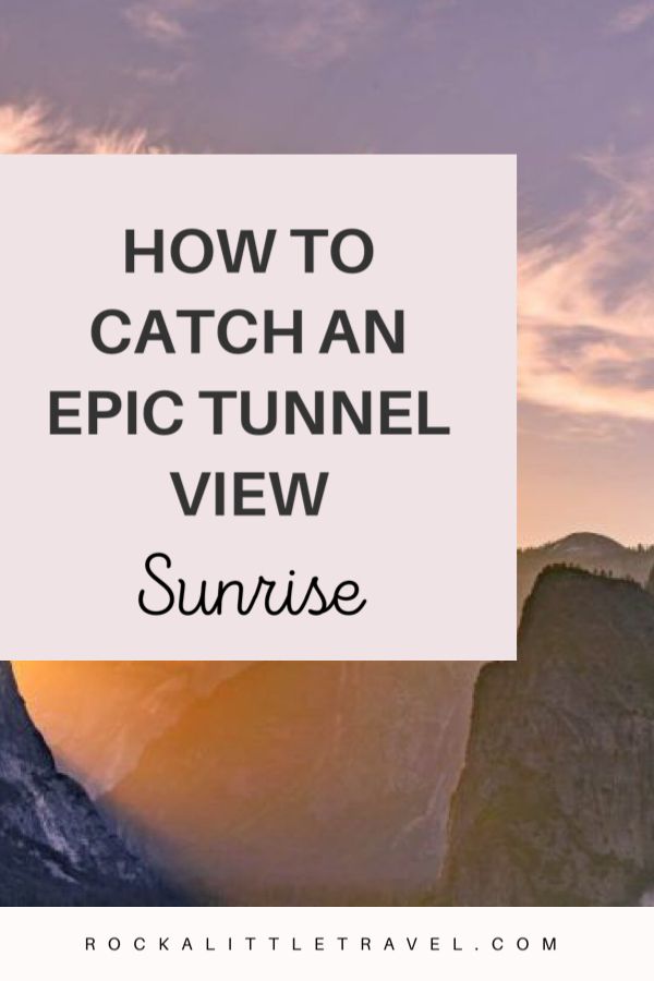 How to catch an epic tunnel view sunrise - Pinterest Pin