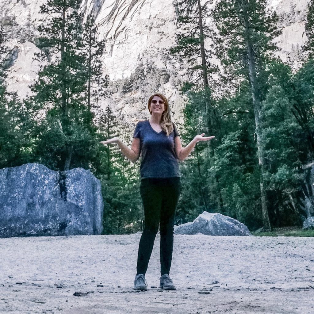 Dry lake bed in Yosemite National Park