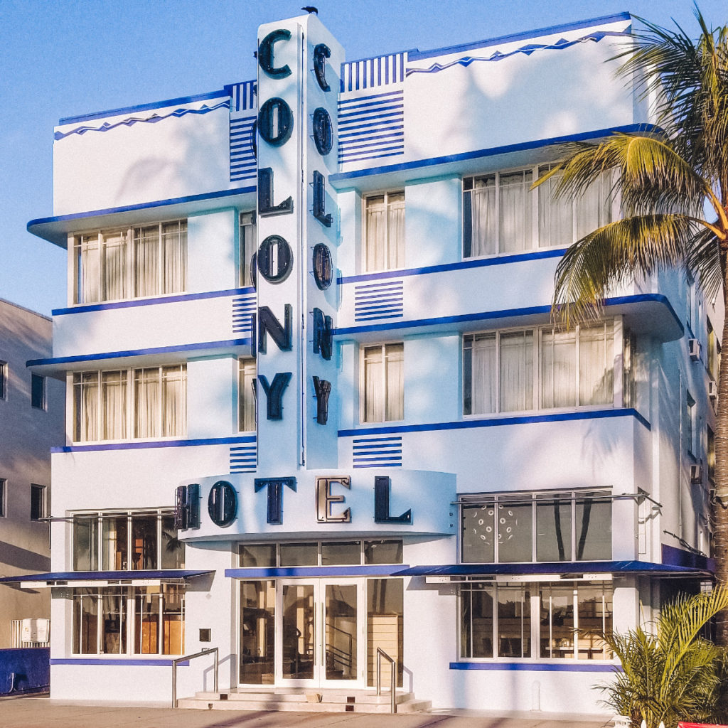 Art Deco Buildings in Miami Beach