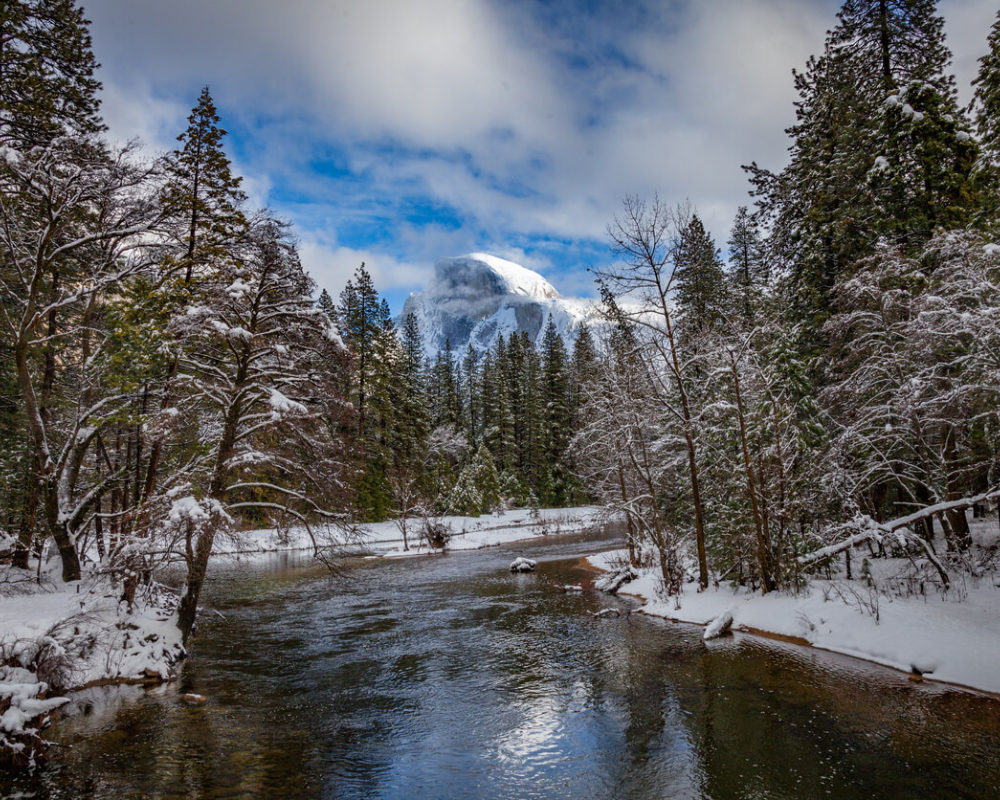Yosemite's Merced River in Winter
