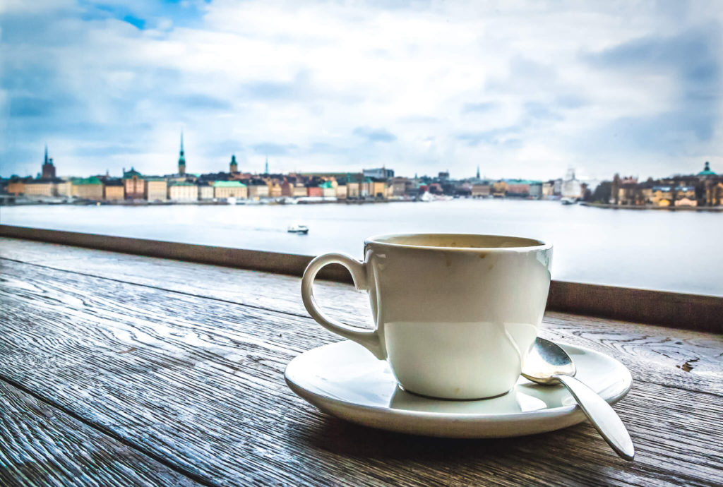 Fika in Stockholm Sweden Winter