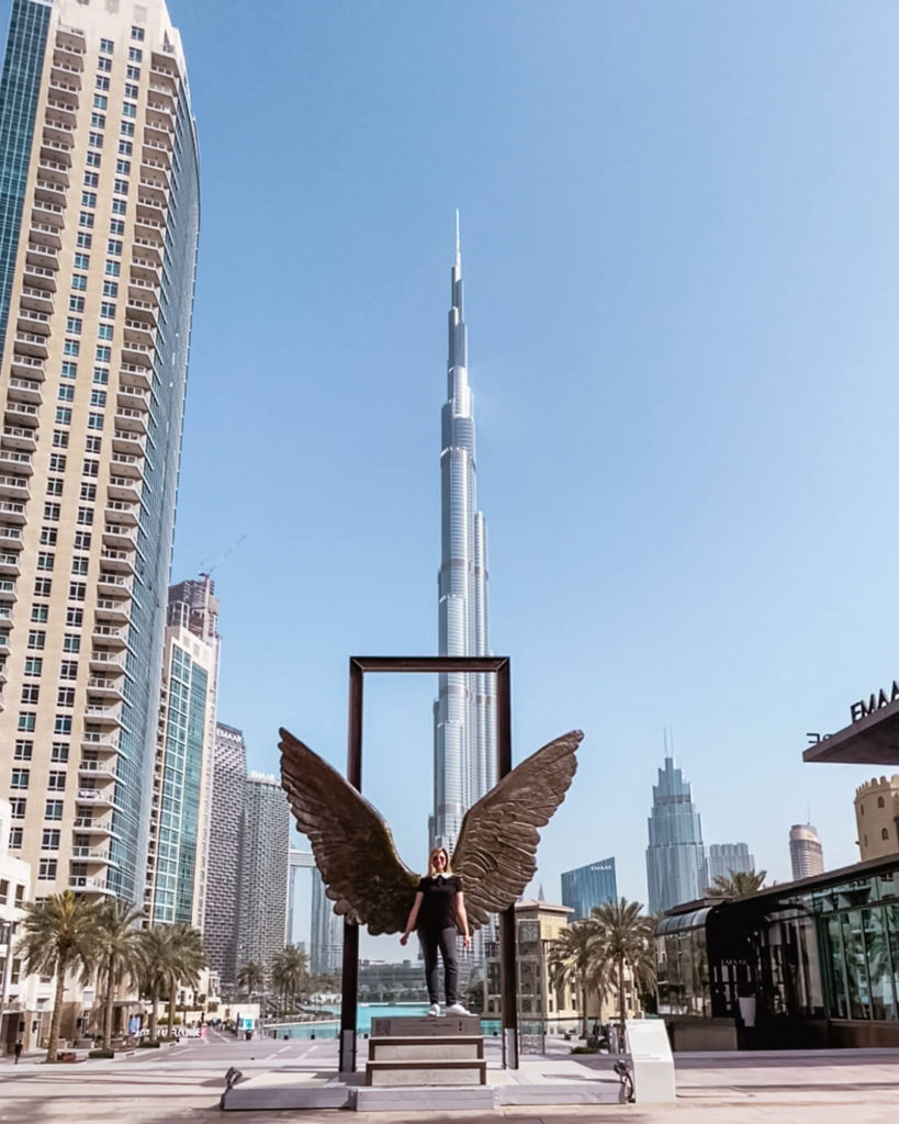 Wings of Mexico Statue