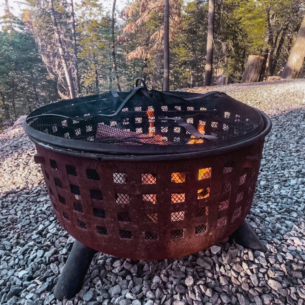 Campfire at Getaway House