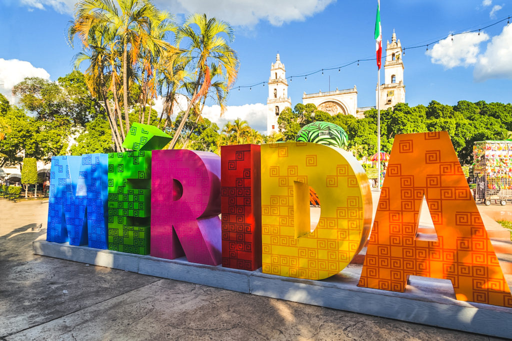 Merida Mexico sign