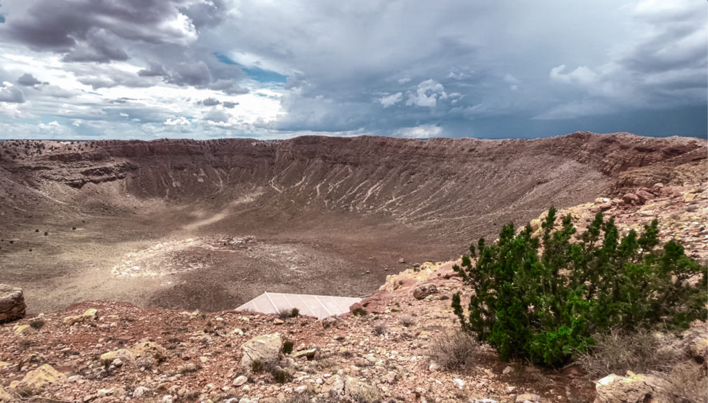 Arizona Meteor Crater Viewing Area